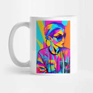 Bright pop art girl Mug